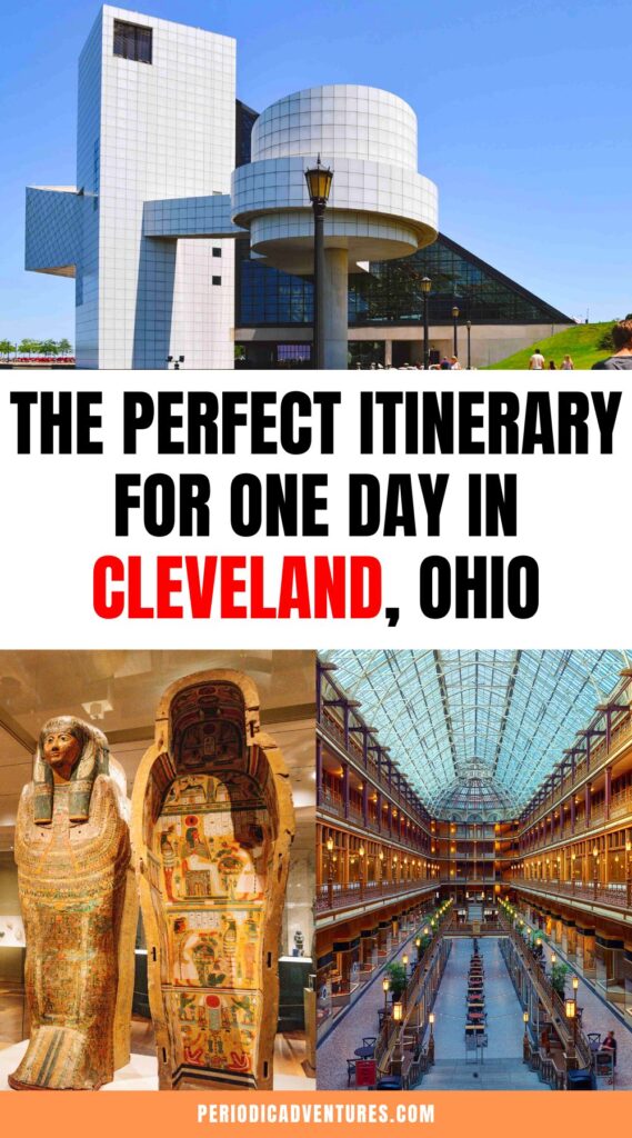 This is the perfect itinerary for one day in Cleveland, Ohio including the Rock and Roll Hall of Fame, the Cleveland Museum of Art, Chinatown, Edgewater Park, and restaurants in Cleveland to try. 