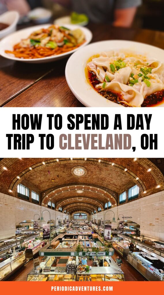 Click here to read how to spend a day trip to Cleveland, Ohio including big ticket attractions like the Rock and Roll Hall of Fame, West Side Market, The Arcade Building, and the Cleveland Museum of Art. Plus I'm answering how to get to Cleveland, how to get around, how much a trip to Cleveland costs, and more!