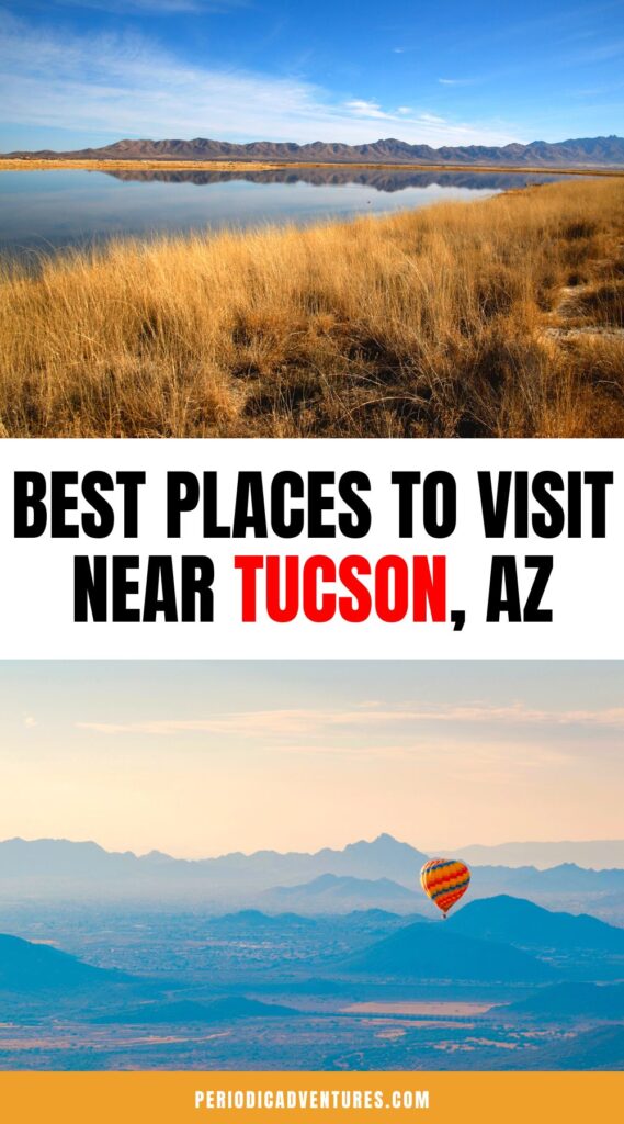 These are the best places to visit near Tucson, AZ. These include day trips from Tucson, top things to do in Tucson, national parks, cities, small towns, monuments, and natural wonders to see near Tucson, Arizona.
